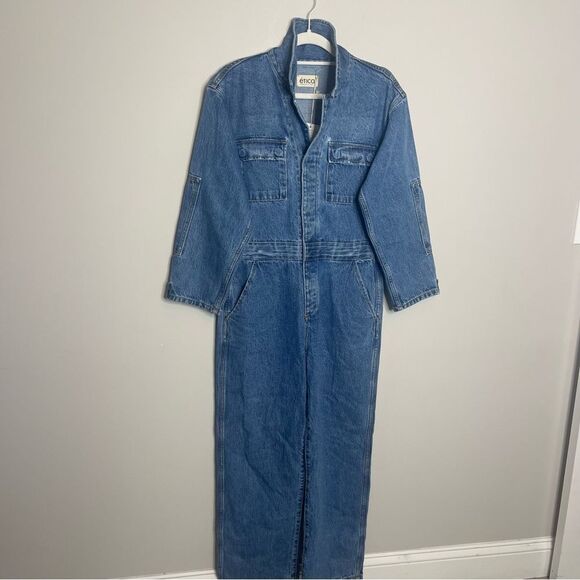 ETICA  Larson Utility Denim Jumpsuit NWT - Picture 5 of 14